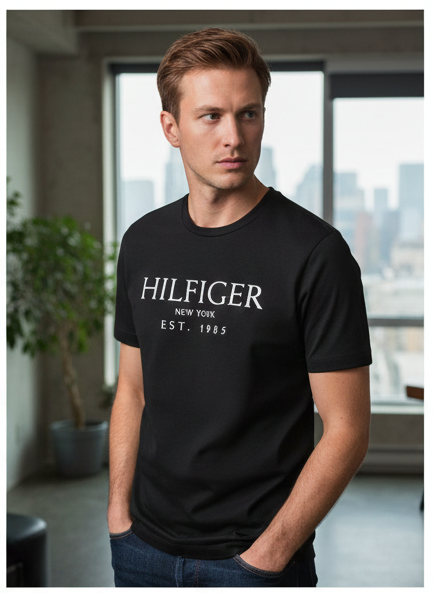 T-Shirt Tommy hilfiger blu - nera