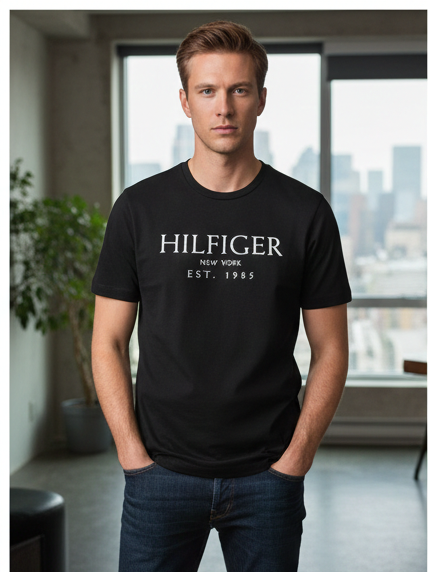 T-Shirt Tommy hilfiger blu - nera