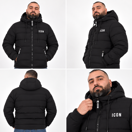 Giubbotto Uomo ICON Nero/Grigio/Bianco