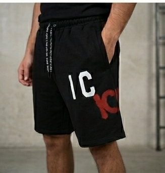 Cordinato Icon nero-rosso