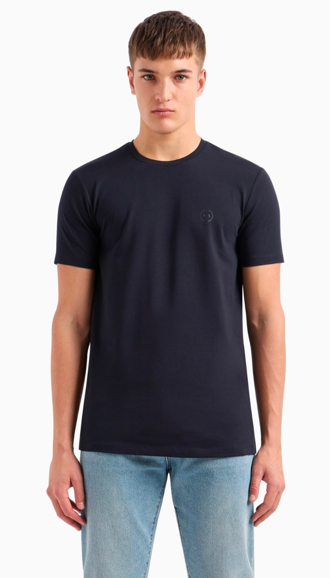T-shirt Armani Exchange nera fit regolare