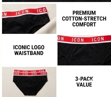 Slip icon Pacco da 3