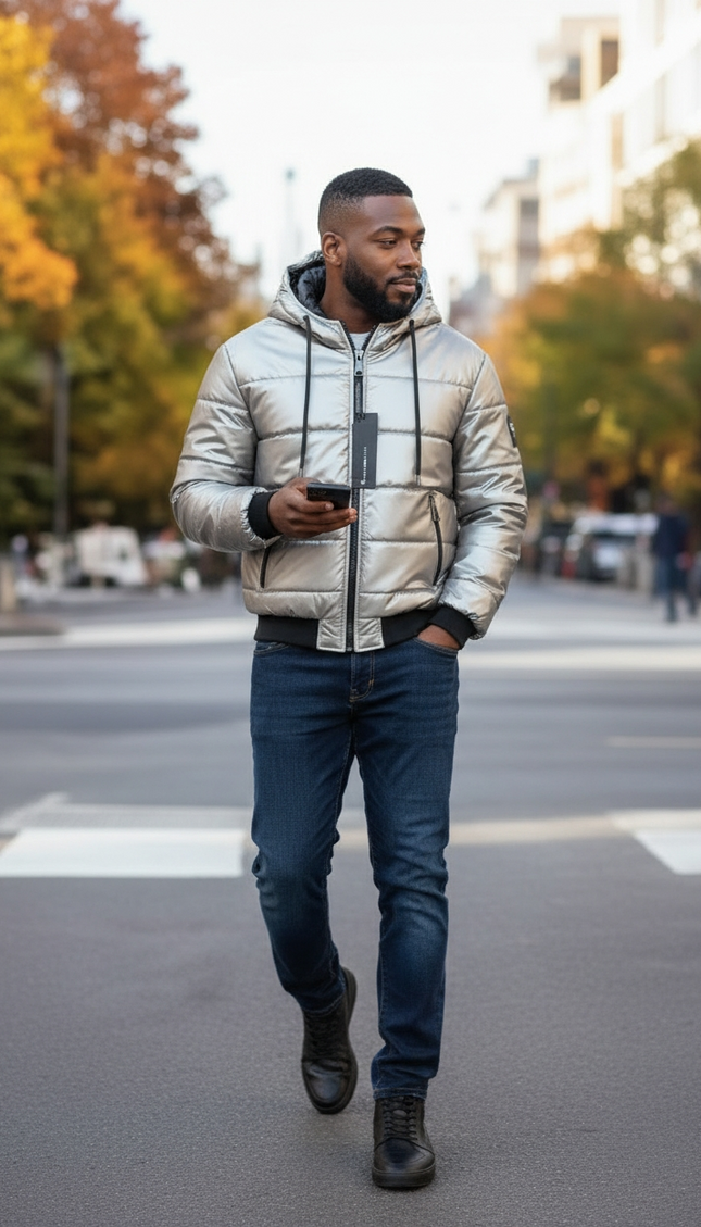 Giacca M.f.n argento