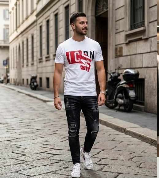 T-shirt icon bianca