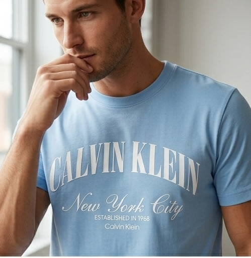 T-shirt Calvin Klein jeans celeste