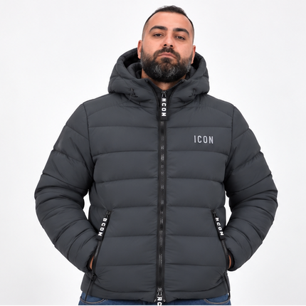 Giubbotto Uomo ICON Nero/Grigio/Bianco