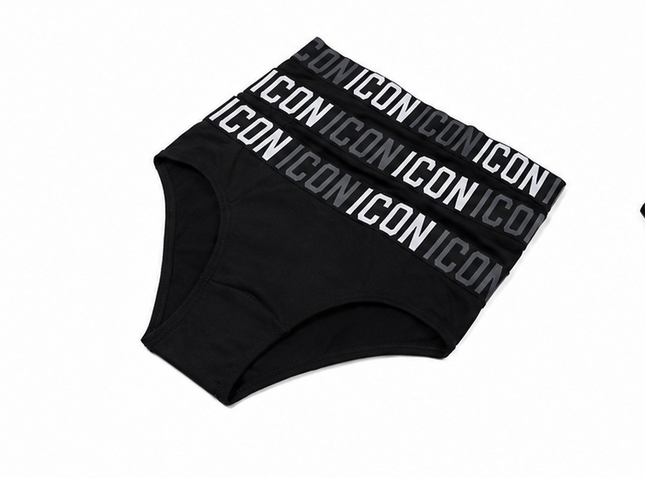 Slip Uomo ICON – Confezione da 3 Nero