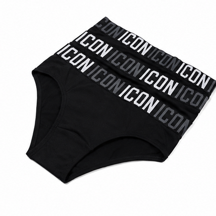 Slip Uomo ICON – Confezione da 3 Nero