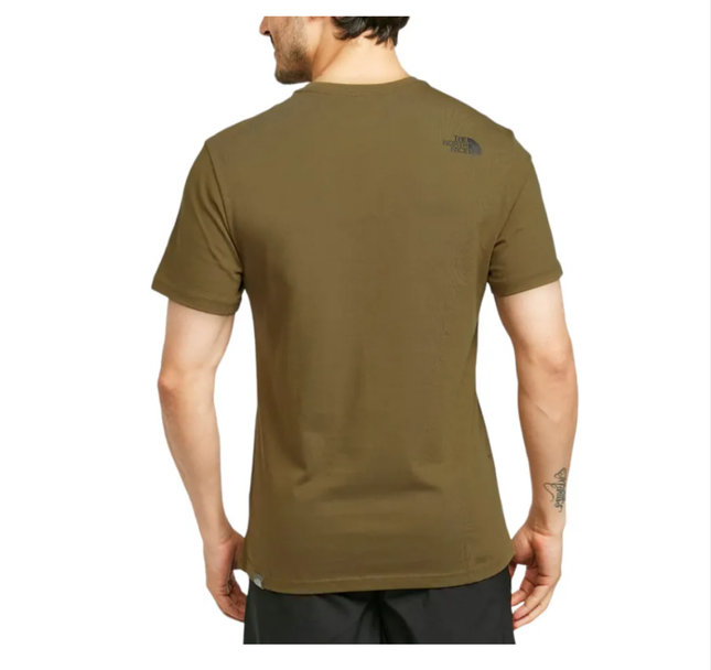 T-shirt North face blu/verde/beige