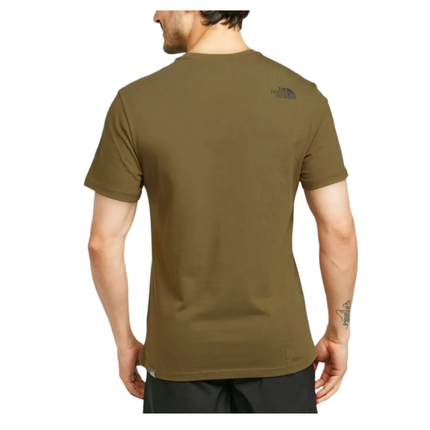 T-shirt North face blu/verde/beige