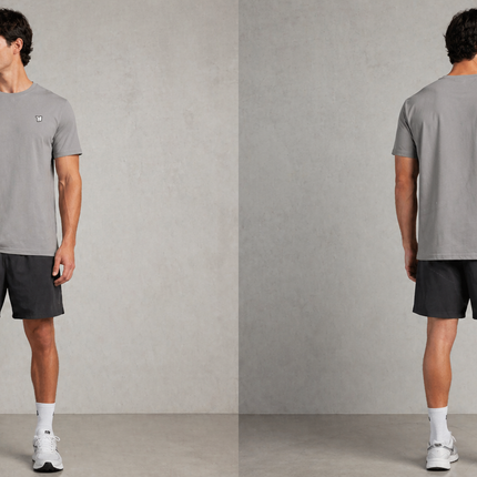 T-shirt kway arancione-grigio-blu