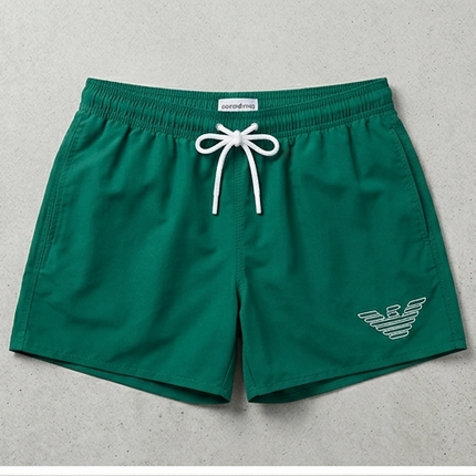 Costume da bagno armani con logo ricamato verde/rosso/Celeste