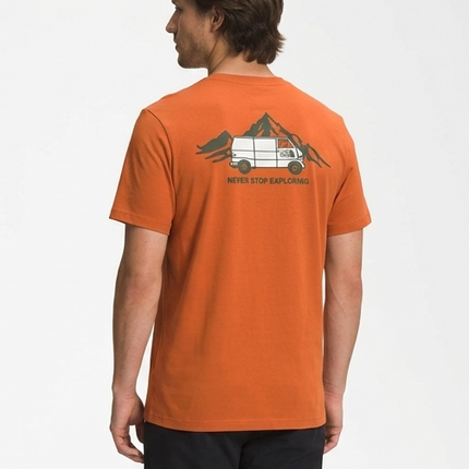 T-shirt North face arancio/beige