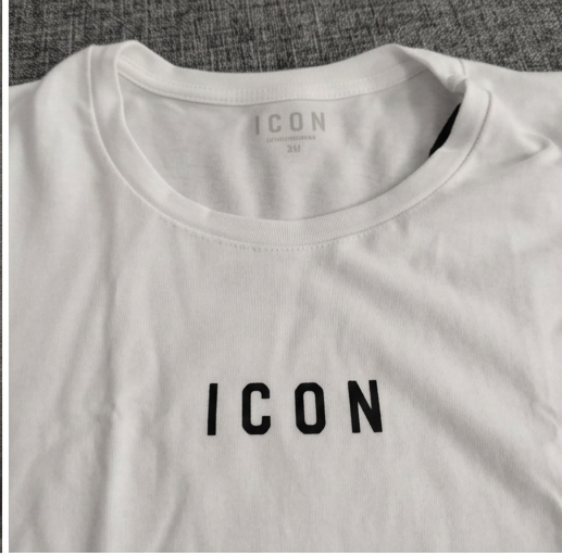 T-shirt icon underwrar bianaco-nero