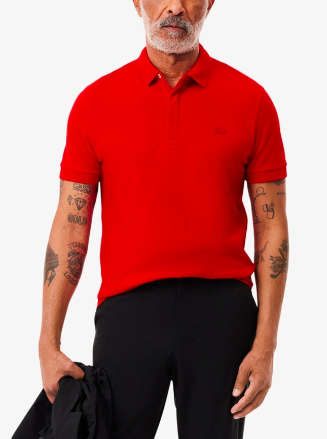 Polo lacoste nera-rossa-blu