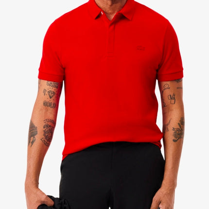 Polo lacoste nera-rossa-blu