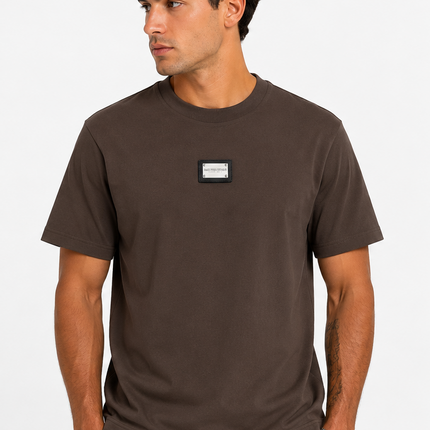 T-Shirt MADE FROM NOTHING® – Bianco, Marrone e Nero
