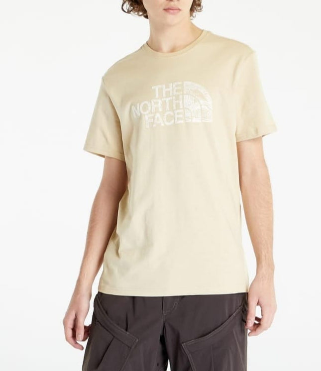 T-shirt North face blu/verde/beige