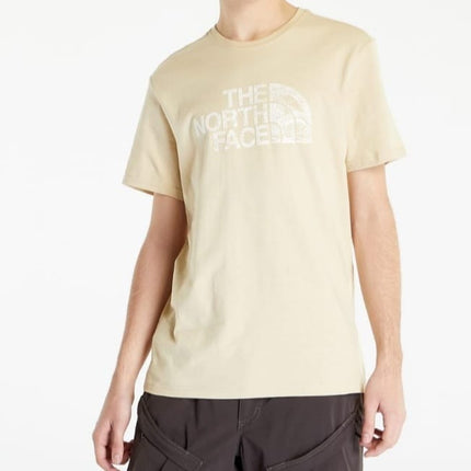 T-shirt North face blu/verde/beige