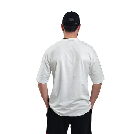 T-shirt icon nera - bianaca fit over size (vestibilità piu grande)