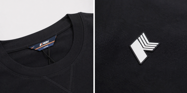 T-shirt kway arancione-grigio-blu