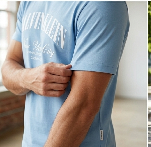 T-shirt Calvin Klein jeans celeste