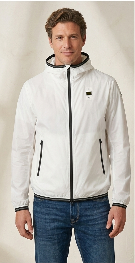 Giacca blauer primaverile bianca-nera