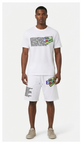 S / Bianco con stampa multicolor