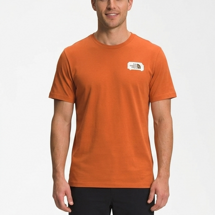 T-shirt North face arancio/beige