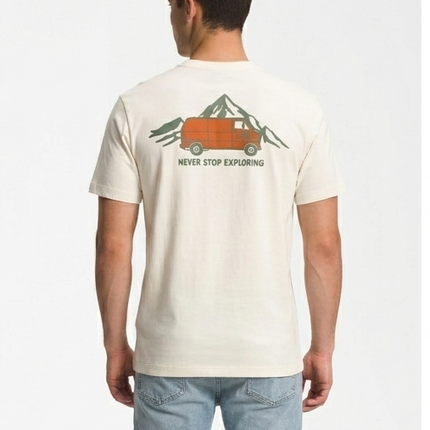 T-shirt North face arancio/beige
