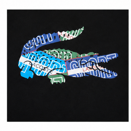 T-shirt lacoste nera