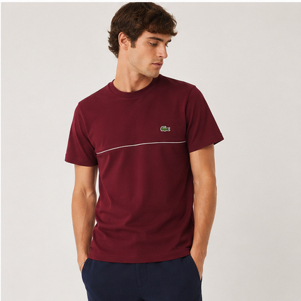 T-shirt lacoste bordeaux