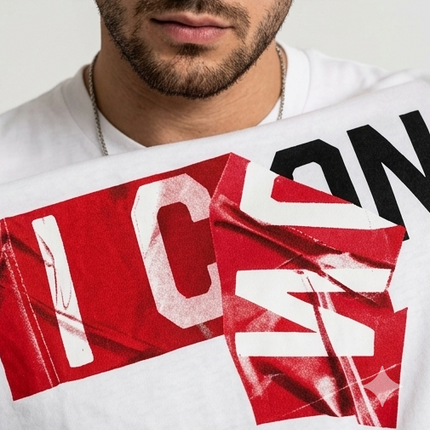 T-shirt icon bianca