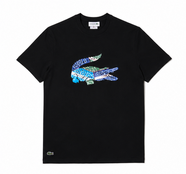 T-shirt lacoste nera