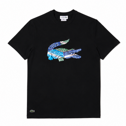 T-shirt lacoste nera