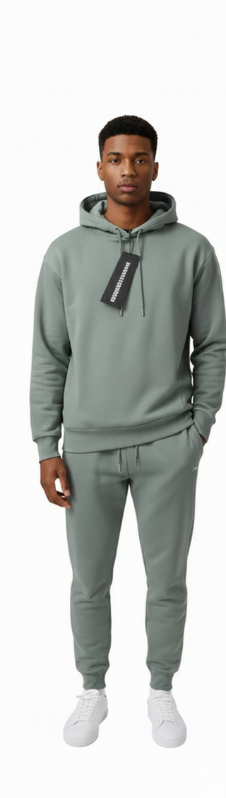 Tuta M. F. N con cappuccio verde