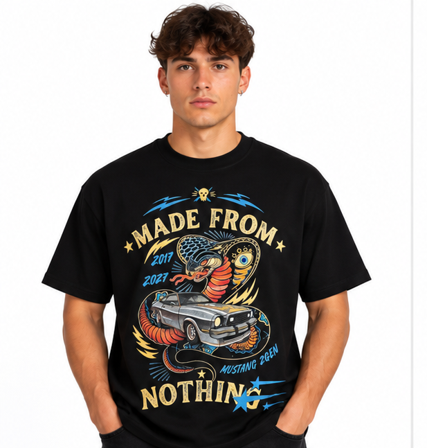 T-shirt Made From Nothing – Mustang 🐍🏎️