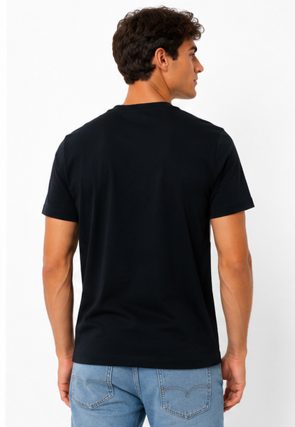 T-shirt lacoste nera e beige
