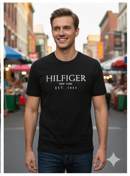 T-Shirt Tommy hilfiger blu - nera