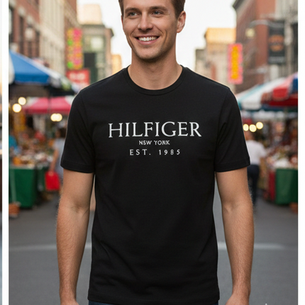 T-Shirt Tommy hilfiger blu - nera