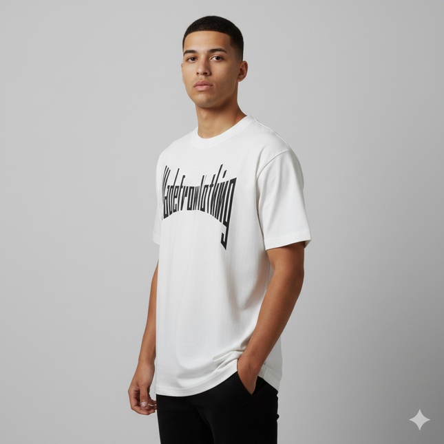 T-shirt M. F. N bianca oversize