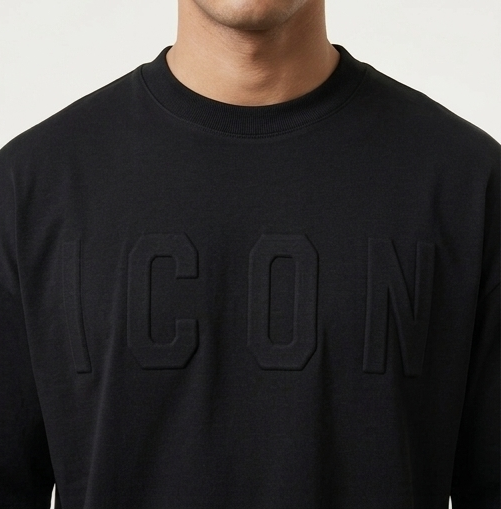 T-shirt Icon fit over size (vestibilità piu grande)