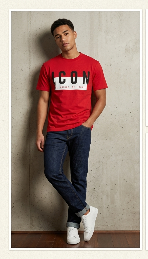 T-shirt icon rossa