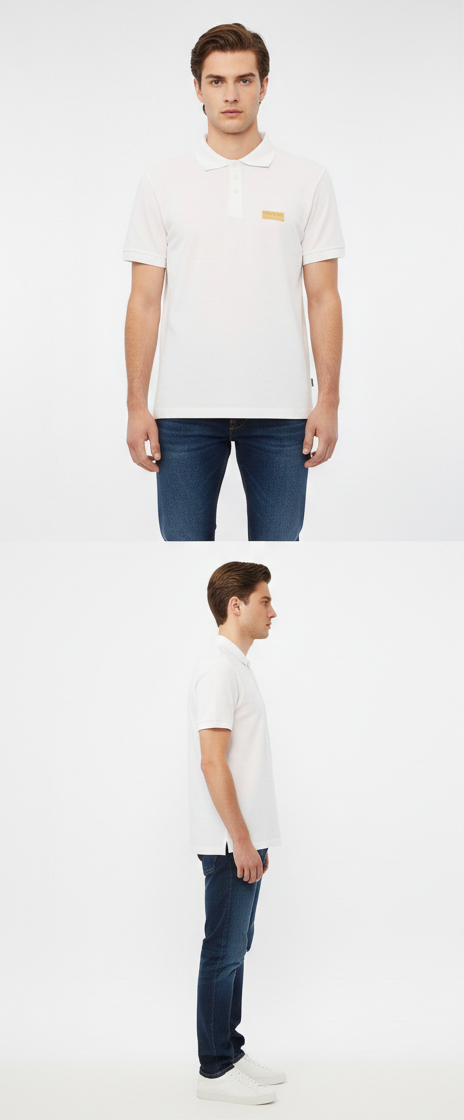 Polo versace couture bianca