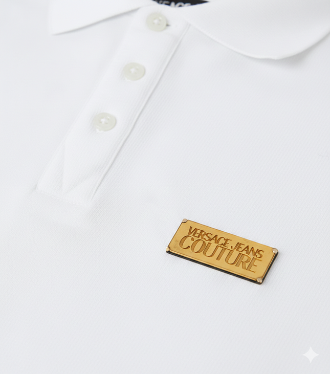 Polo versace couture bianca