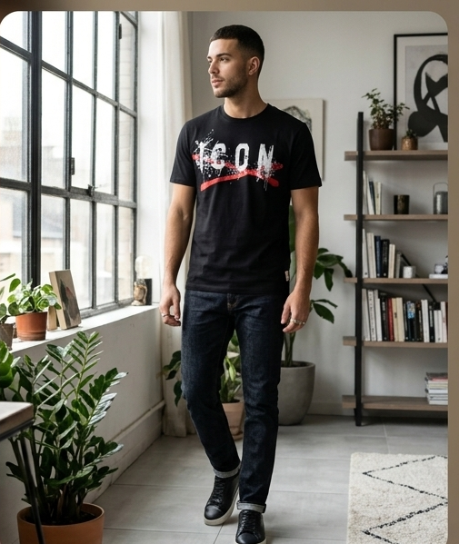 T-shirt icon nera