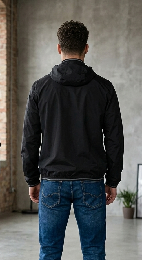 Giacca blauer primaverile bianca-nera