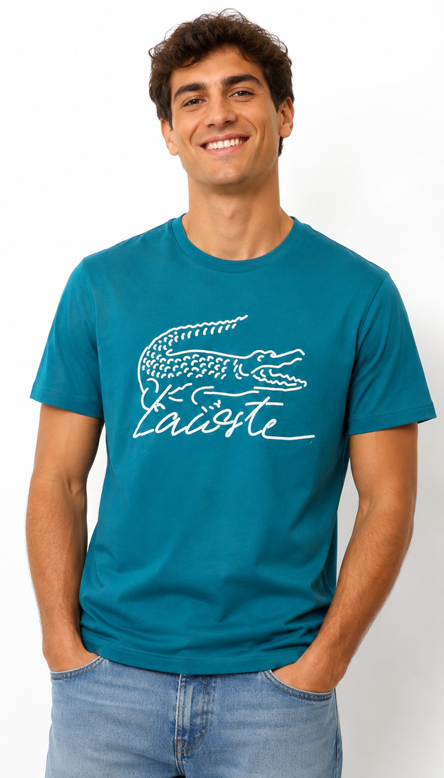 T-shirt Lacoste turchese