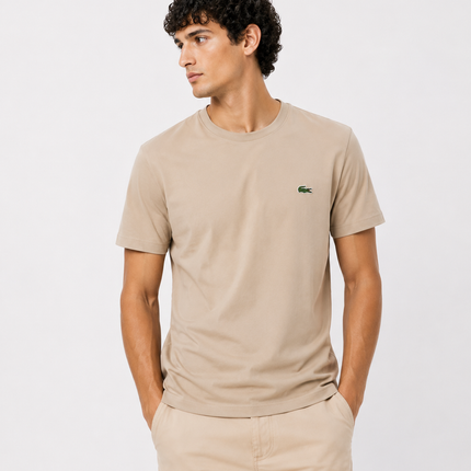 T-shirt Lacoste nera/bianca/blu navy