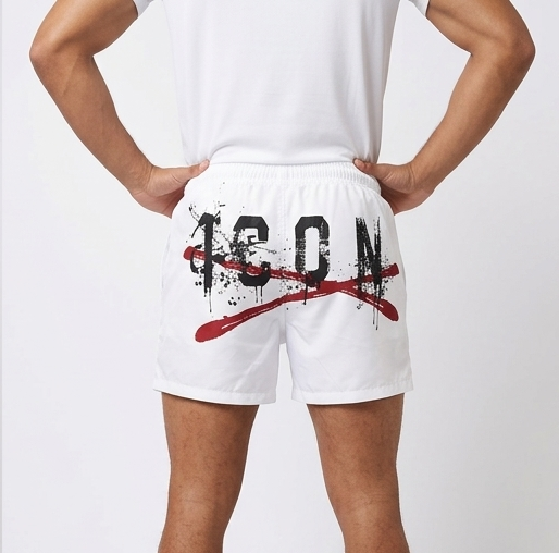 Costume da bagno icon con doppio logo